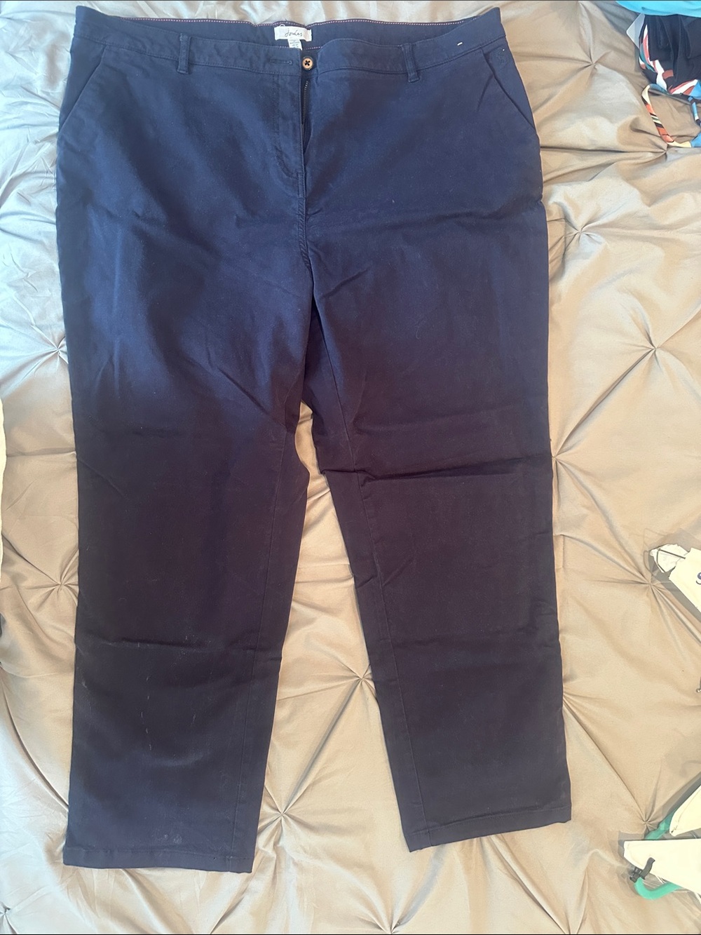 Joules Navy Chino-Style Trousers